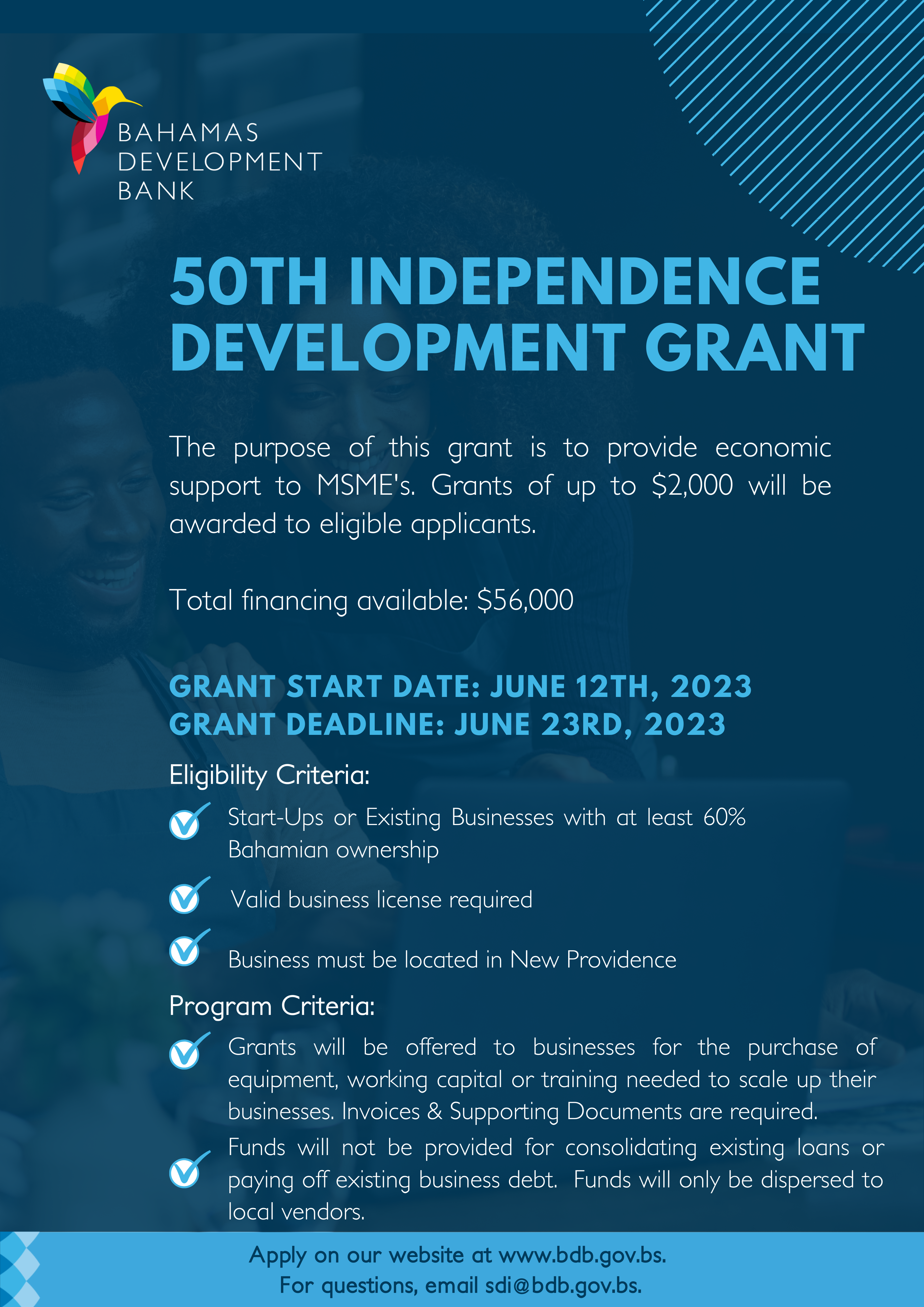 50th Independence Development Grant